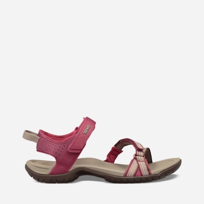 Teva Verra - Women's Teva Hiking Sandals - Grey / Red Purple | India (HCDQ26589)